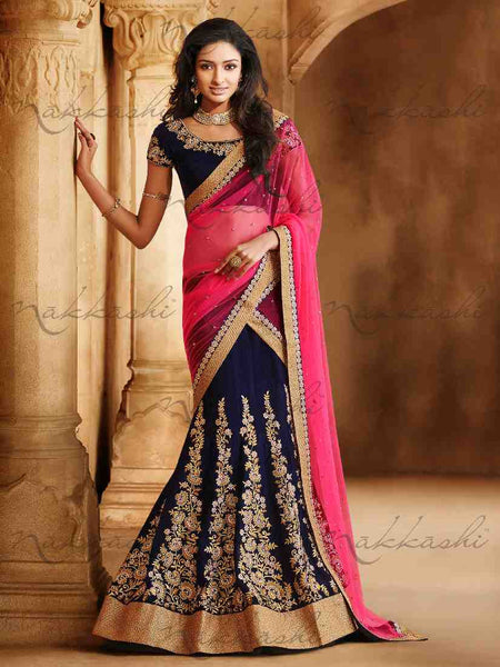 Net Pink Colour With Emb. & Hand Work - New India Fashion