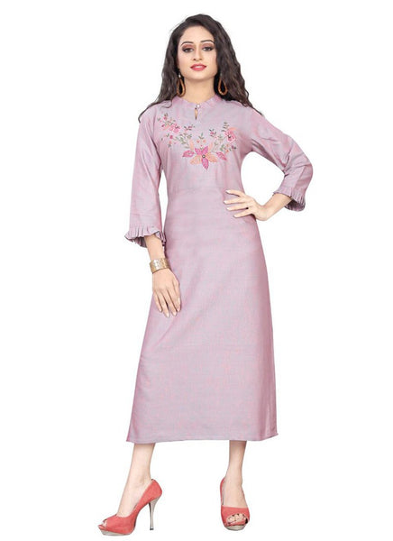 Lavender designer kurti