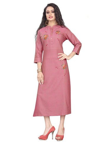 Pink designer kurti