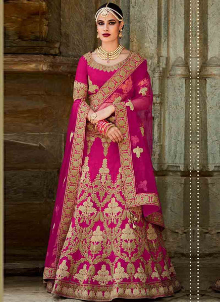 Pink designer lehenga 