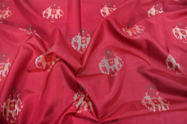 Patola saree in full red colour