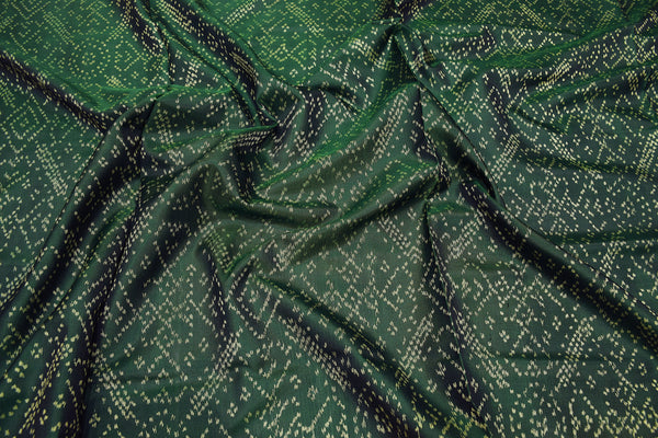 Patola saree in Red,Green and Yellow combination