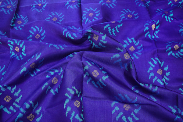 Patola saree in full blue colour