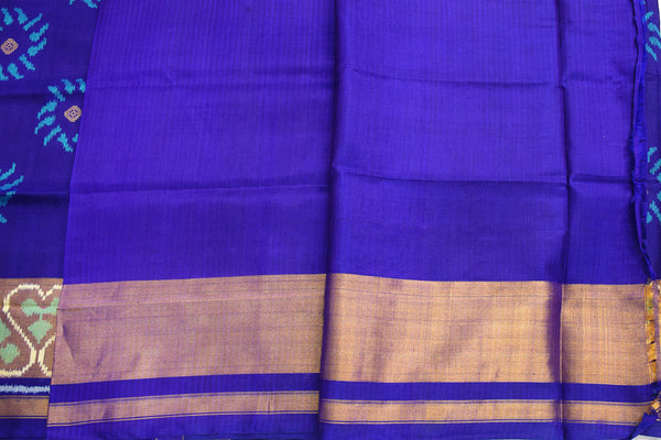 Patola saree in full blue colour