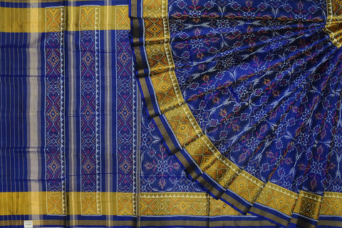 Patola saree in full blue colour