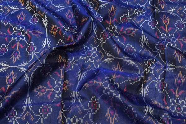 Patola saree in full blue colour