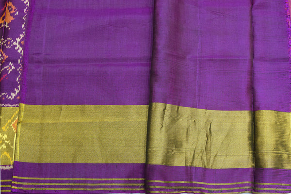 Patola saree in full purple colour
