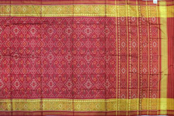 Patola saree in full maroon colour
