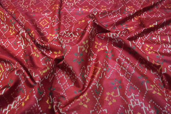 Patola saree in full maroon colour