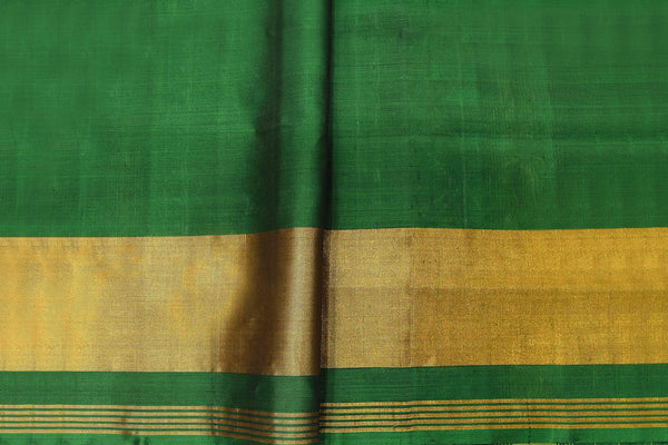 Patola saree in full green colour