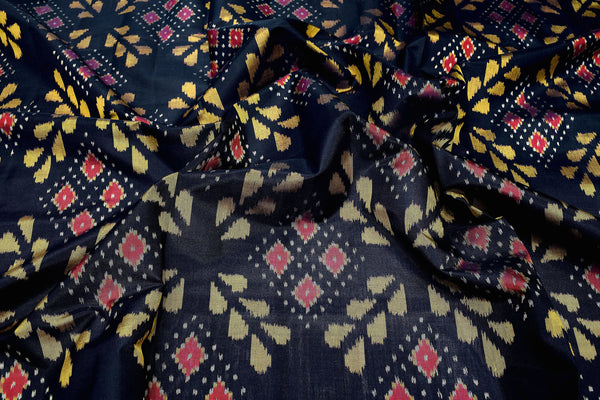 Patola saree  in full black colour
