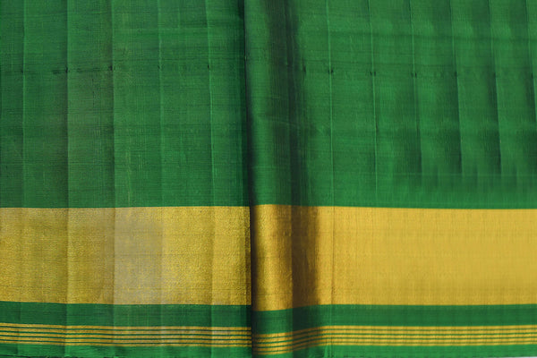 Patola saree in full green colour