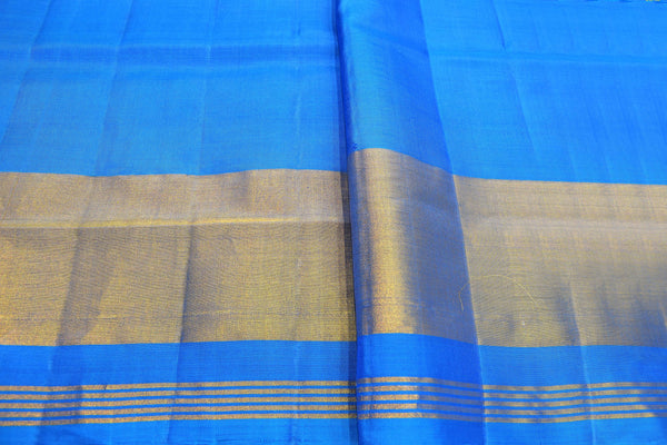 Patola saree in full sky blue colour