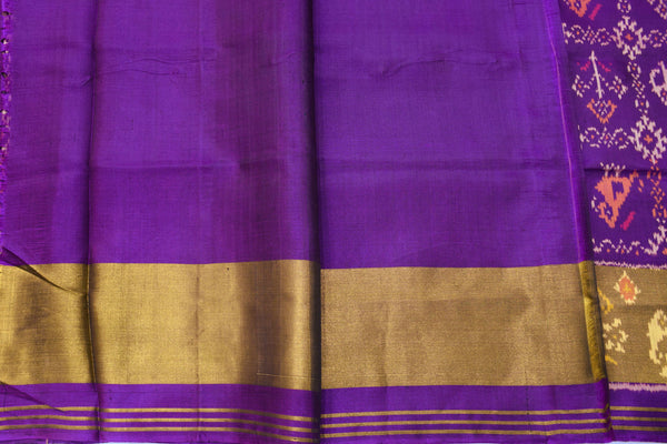 Patola saree in full purple colour