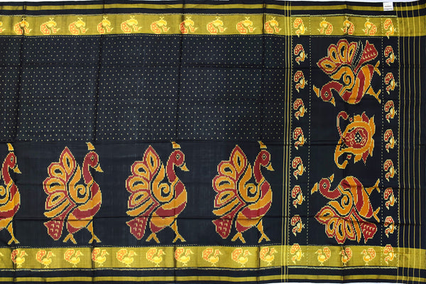 Patola saree in full black colour