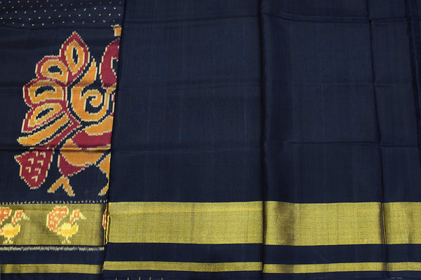 Patola saree in full black colour