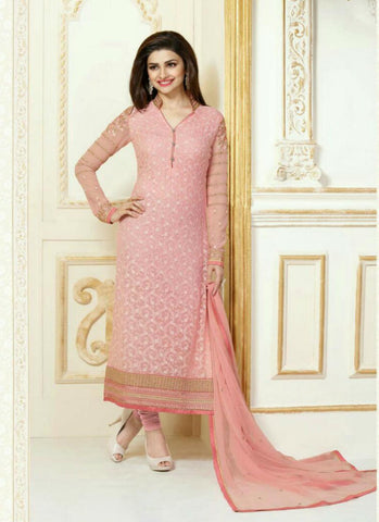 Pink straight salwar suit - New India Fashion