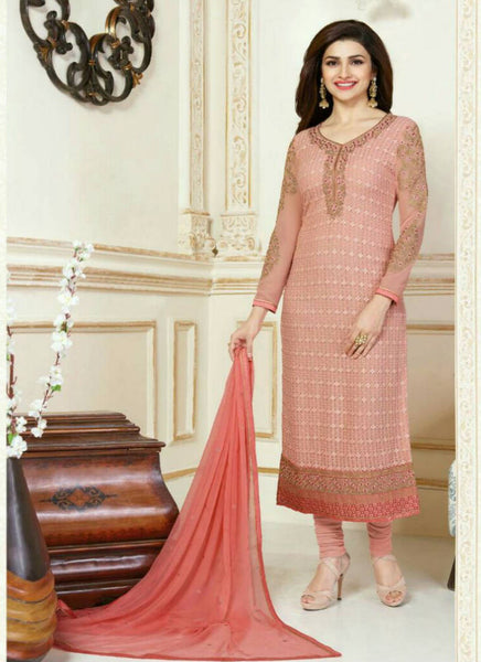 Tomato straight salwar suit - New India Fashion