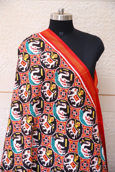 Nani chhab bhat black Patan Dupatta