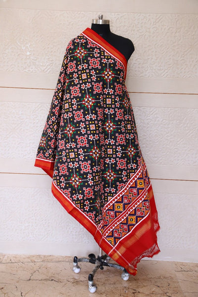 Double Ikat Patola Silk Dupatta