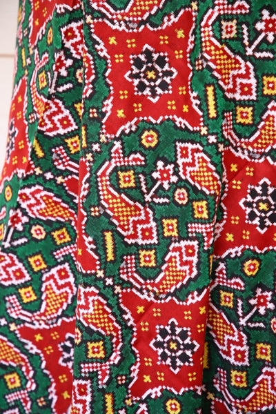 Green FIshbhat Double Ikat Patola Dupatta