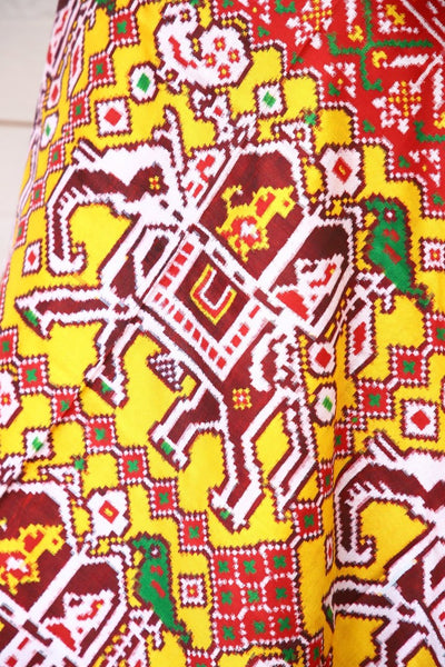 Ambadi Me Hathi Double Ikat Dupatta