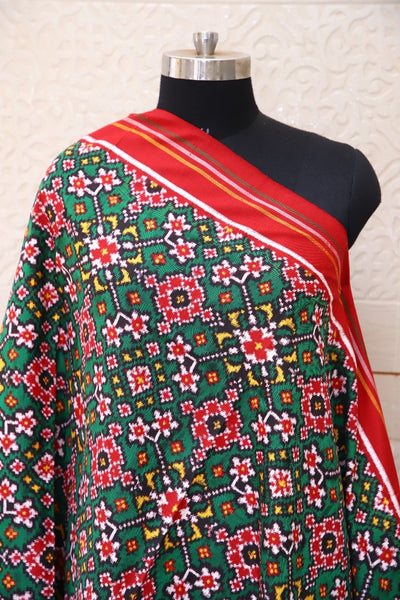 Greeen Navratna Patola Dupatta