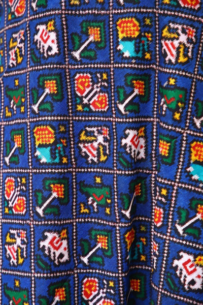 Double ikat Narikunj Patan Patola Dupatta