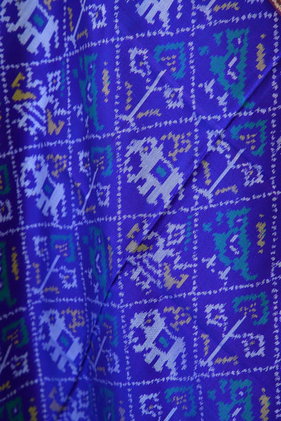 Traditional Naarikunj design in blue