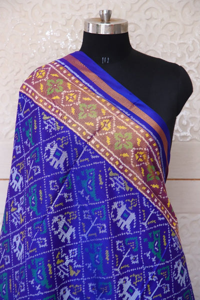 Traditional Naarikunj design in blue