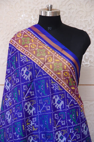 Traditional Naarikunj design in blue