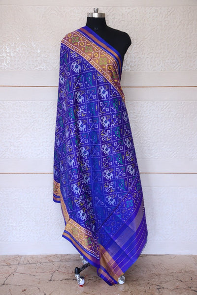Traditional Naarikunj design in blue