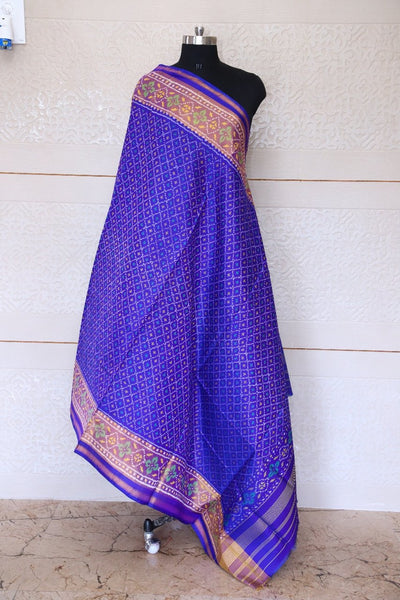 Patola Dupatta in blue colour