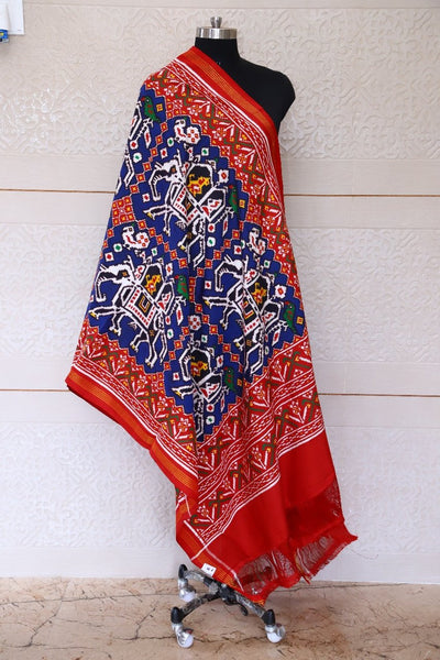 Ambadi Me Hathi Double Ikat Dupatta