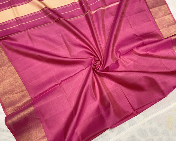 Greyish Green with Baby pink Narikunj Pallu Patola Saree