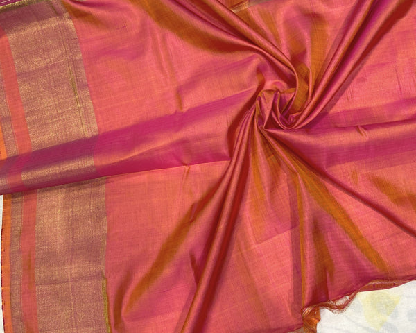 Peach Pink Chandabhat Traditional Patola Saree