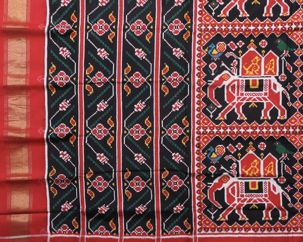 Black Ambadi Hathi Patan Patola