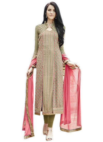 Beige salwar suit - New India Fashion