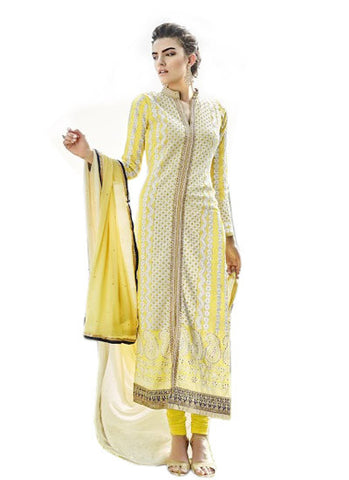 Lemon salwar suit - New India Fashion