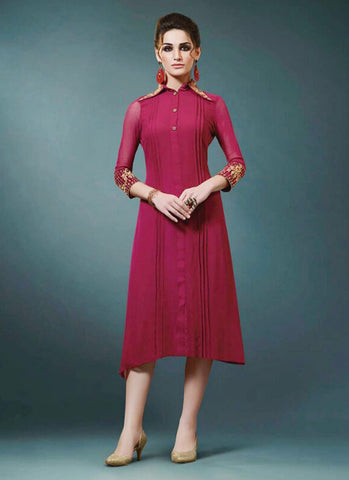 Pink Kurti - New India Fashion