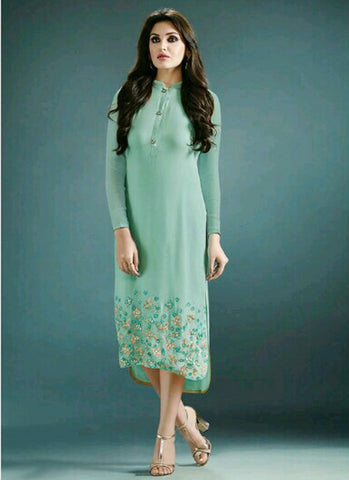 Sea green Kurti - New India Fashion
