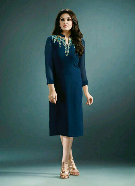 Dark Blue Kurti - New India Fashion