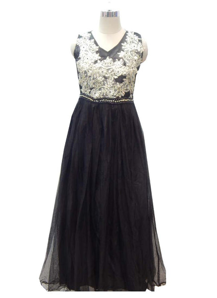 Black long gown - New India Fashion
